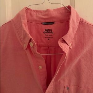 Izod Men's Coral Button-Down Shirt